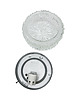 plafony Plafon szklany typ Bark glass Hillebrand Leuchten, Niemcy, lata 70. 3