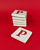 magnesy Ceramiczny magnes, czerwona literka P 2