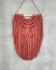 makramy Makrama Ścienna TERRACOTTA Ceglasta Terakota Boho 40x60 cm 4
