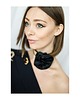 chokery Jedwabny czarny choker 1