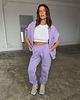 spodnie dresowe damskie Spodnie Vintage lavender 5