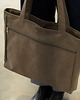 torby na ramię Torba NA LAPTOP Shopper w kolorze brunatnym z nubuku tapicerskiego 4