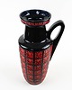 wazony Wazon ceramiczny z reliefowym wzorem West Germany, lata 70. 2