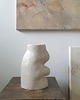 wazony Wazon  rzeźba Fluxo kremowy duży ceramika wys 20 cm 2