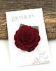 ozdoby do włosów dla dzieci Spinka do włosów kwiatek  Camelia dark red 2