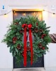 wianki bożonarodzeniowe CZERWONY Wianek Bożonarodzeniowy na drzwi z dzwonkiem 2