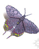 broszki Nocny motyl II, broszka, beading 2