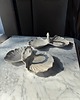 talerze, miski Ceramiczny Talerzyk Podwójna Muszla na Przekąski Na Oliwki Sery 4