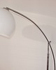 lampy podłogowe Lampa podłogowa vintage lata 90 chrom marmur regulowane ramię klosz 30 cm 4