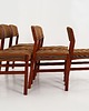 krzesła Komplet sześciu krzeseł tekowych, duński design, lata 70, produkcja: Dania 2