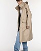 płaszcze i kurtki męskie Parka Longline Hoodie Oversize Mocca 2