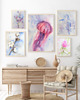 obrazy Akwarela Kwiat Magnolii oryginalny obraz A5 21x13 cm 3
