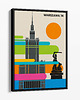 plakaty Warszawa grafika minimalistyczna 1