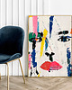 plakaty Plakat Twarz abstrakcja malarska 4