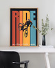 plakaty Ride on the wild side - plakat z rowerem 3