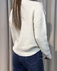 swetry damskie  Sweter kwiat Ecru 2