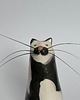 figurki i rzeźby Ceramiczny kot na kocie wąsy wibrysy 1