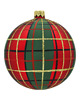 ozdoby choinkowe Bombka choinkowa: Okrągłe Bombki Szkocka Krata: zestaw 2