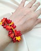 bransoletki - inne Bransoletka jesienna liście klonu i berberys handmade 2