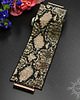 bransoletki ze szkła Snake Skin III, szeroka wyplatana bransoleta, beading 3