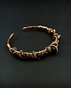 bransoletki wire wrapping Ozdobna bransoleta mankietowa z turmalinem 7