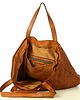 torby na ramię Torba damska pleciona shopper bag - MARCO MAZZINI brąz karmel 7