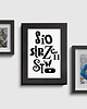 grafiki i ilustracje Siostrzeństwo grafika typograficzna w drewnianej ramce A5 2