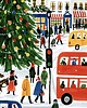 grafiki i ilustracje PLAKAT zimowy Londyn ilustracja świąteczna grafika 3