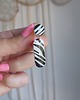 kolczyki z masy plastycznej Kolczyki "Zebra" 1