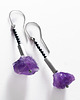 kolczyki z kamieniami Kolczyki z ametystem i hematytem. [SK21] 3