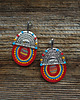 kolczyki soutache Ogień i woda- etniczne kolczyki soutache 5