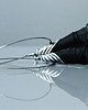 kolczyki wire wrapping Odjazdowe czarne kolczyki koła 7