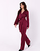 kombinezony damskie Satynowy kombinezon-bordowy(K-171) 2
