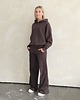 komplety damskie Aba komplet oversized kangurka i szerokie spodnie wide leg Chocolate 5