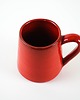 kubki Kubek ceramiczny czerwony, włoski design, lata 60, Włochy 4