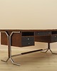 biurka Biurko orzechowe, włoski design, lata 70, produkcja: Włochy 2