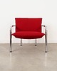 fotele Fotel czerwony, włoski design, lata 70, produkcja: Włochy 1