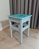 stołki Własnoręcznie malowany handmade taboret w pastelowych kolorach art deco 1