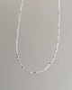 chokery Choker z kamieni naturalnych akwamaryn PUDROWY NIEBIESKI 2