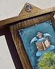 obrazy Anioł Bibliofil 17 oryginalny obraz ręcznie malowany na desce 1
