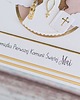 kartki scrapbooking Pamiątka Pierwszej Komunii Świętej dla dziewczynki, dla chłopca aniołek 1