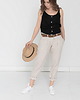 topy damskie Top lniany  czarny S po sesji 1