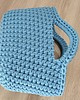torebki do ręki Torba - koszyk do ręki szydełkowy ze sznurka 25cmx20cm 6
