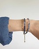 bransoletki z kamieni naturalnych Bransoletka FALA lapis lazuli, jaspis niebieski, agat mszysty 2