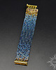 bransoletki ze szkła Blue Ombre, wyplatana bransoleta, beading 1