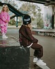 bluzy dla dziewczynki Dres oversize Teddyland czekoladowy 4