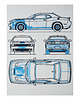 grafiki i ilustracje WYDRUK NA TEKTURZE 30X40 cm DODGE CHALLENGER NEW 1