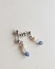 kolczyki z kamieniami Kolczyki DROPSY MINI jaspis niebieski, jaspis obrazkowy, kamień rzeczny 2