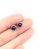 kolczyki wire wrapping Kolczyki sztyfty z lapis lazuli 4