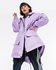 kurtki damskie Kurtka ocieplana/ płaszcz typu parka liliowa 1